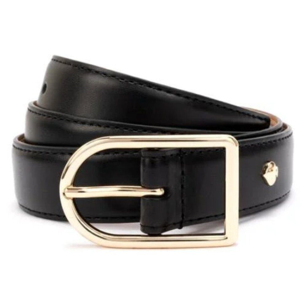 NWT Kate Spade 25MM Stitched Feather Edge Leather Belt Size 1X/2X Retail $58.00